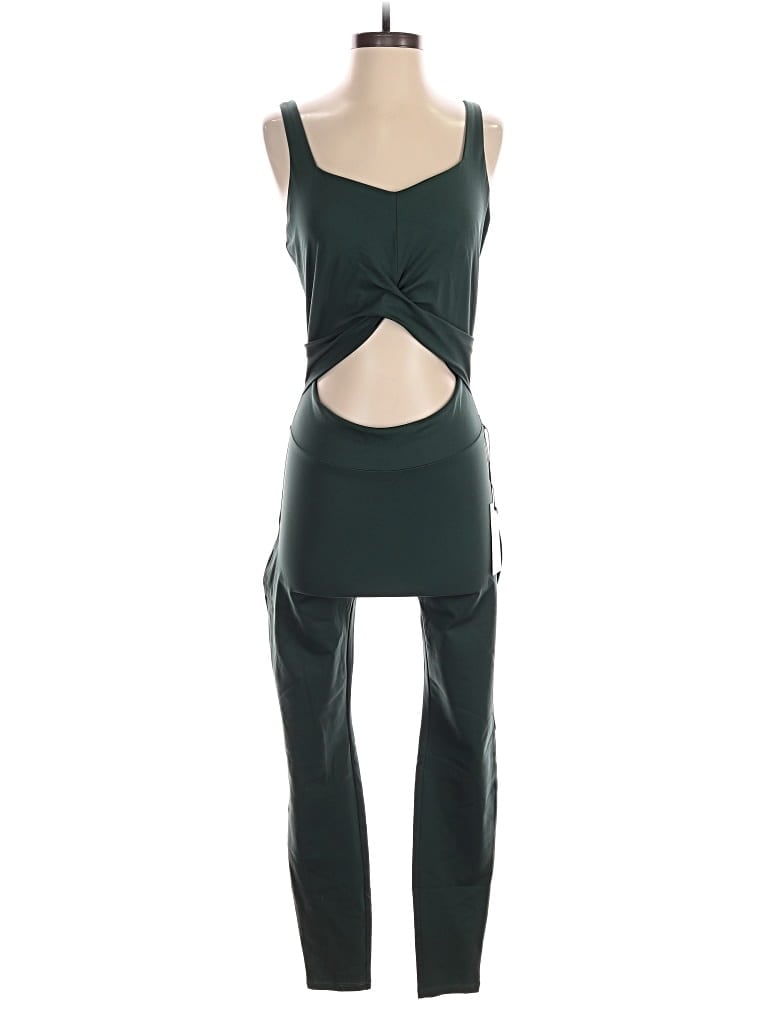 Pre-owned Girlfriend Collective Jumpsuit In Green