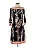 Ali Ro 100% Polyester Print Black Cocktail Dress Size 4 - photo 1