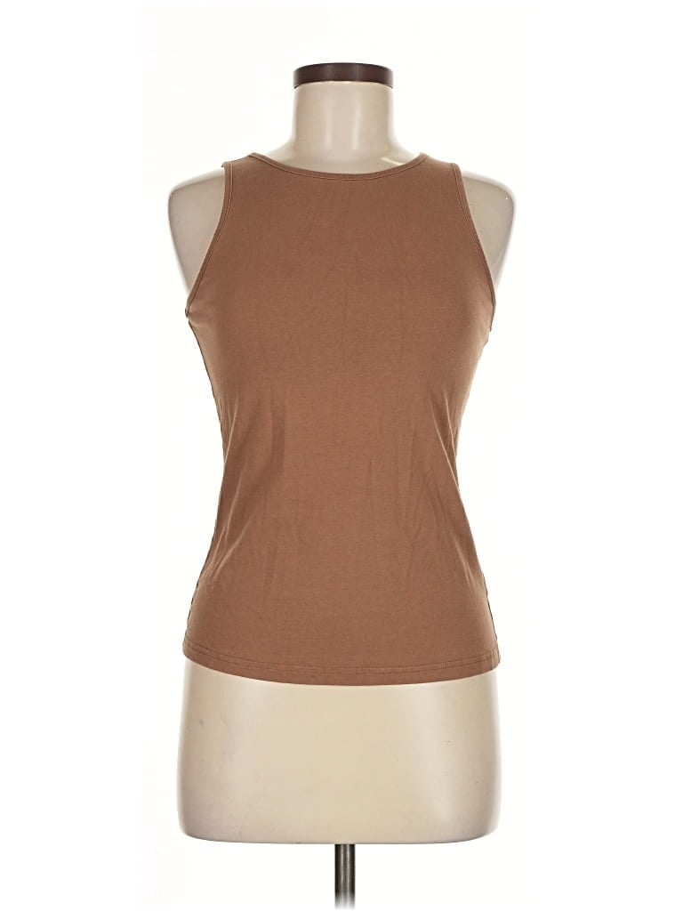 Pre-owned Shein Sleeveless T-shirt In Brown