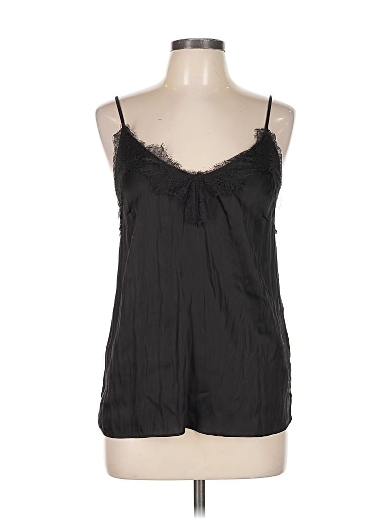 Pre-owned H&m Sleeveless Blouse In Black