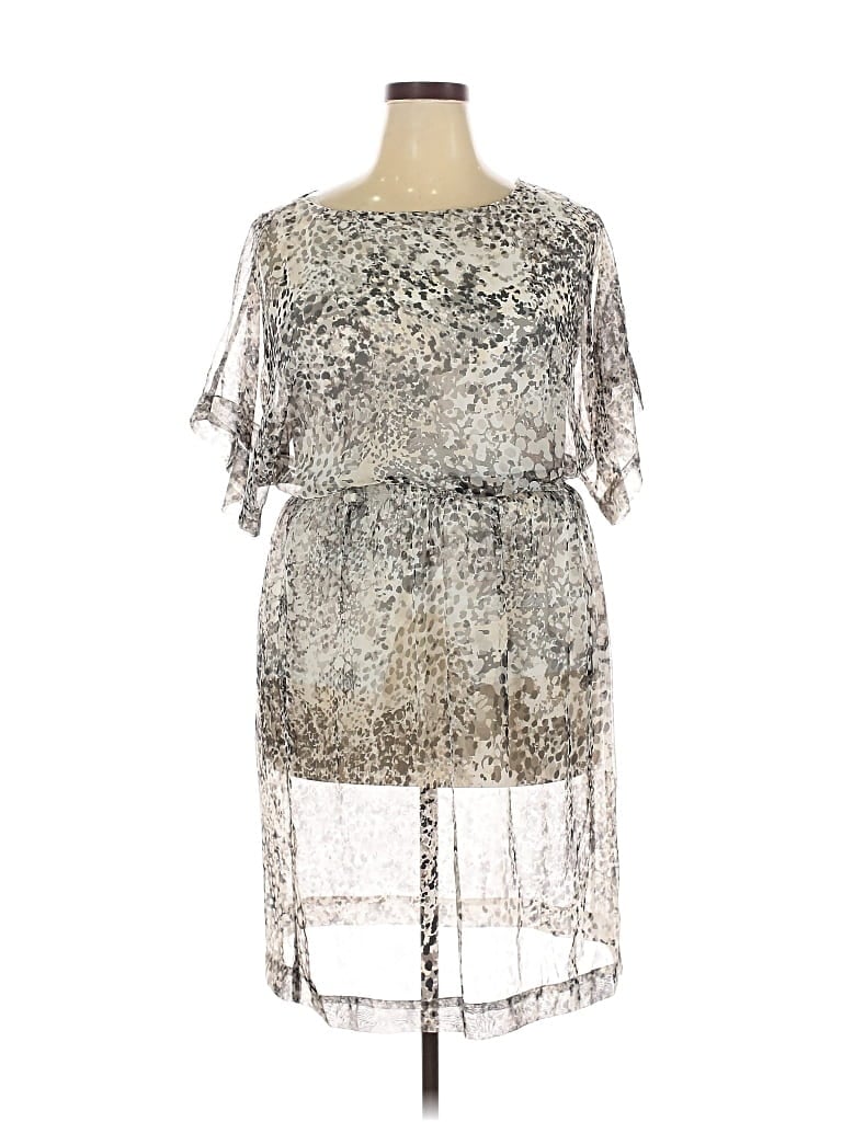 Pre-owned Maggy London Cocktail Dress In Silver