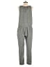 Gap 100% Polyester Houndstooth Gray Jumpsuit Size S - photo 2