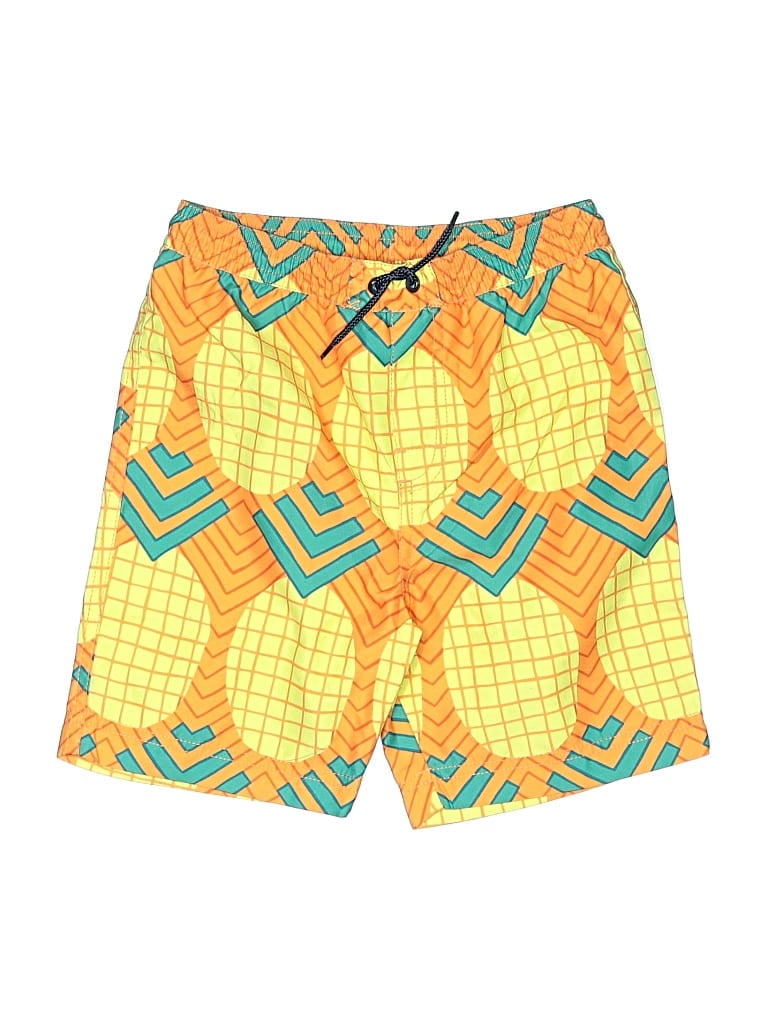 Pre-owned Tea Kids' Board Shorts In Yellow
