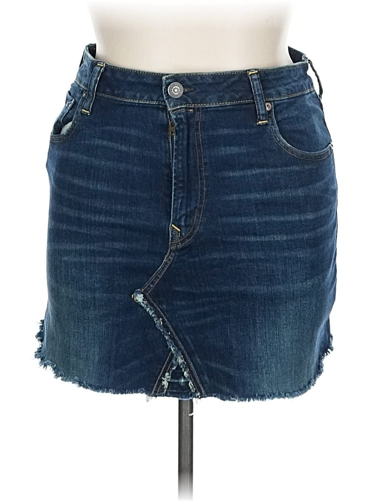Pre-owned American Eagle Outfitters Denim Skirt In Blue