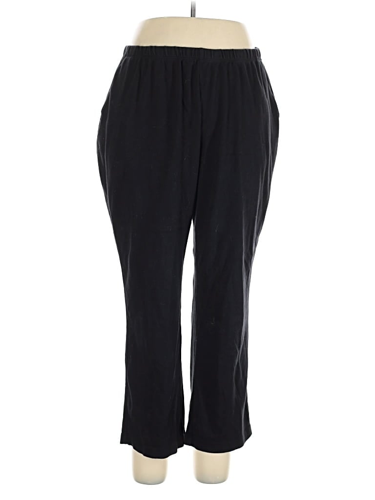 Pre-owned Lands' End Casual Pants In Black