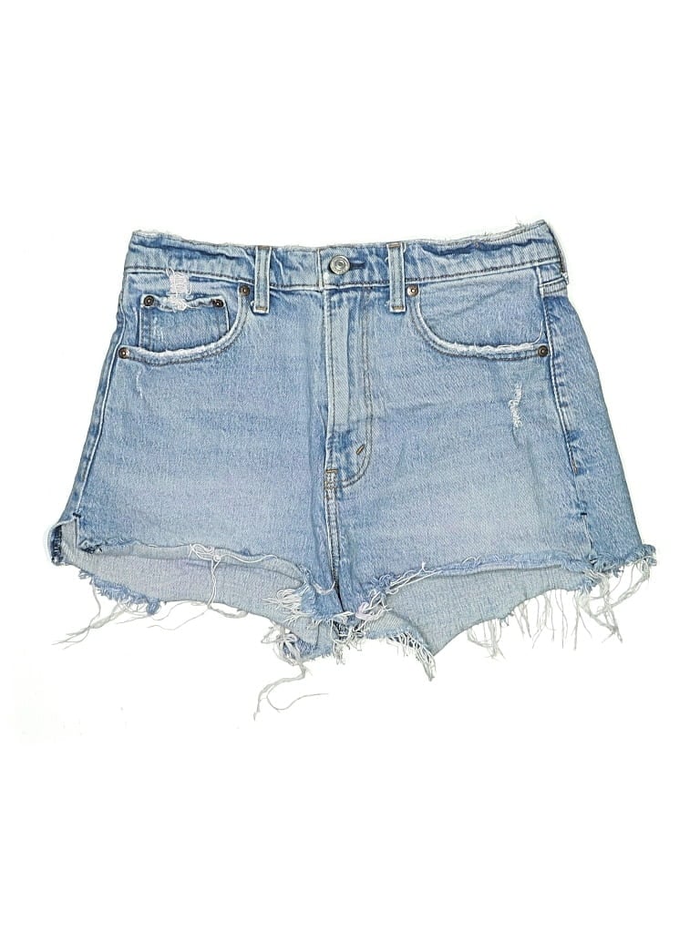 Pre-owned Abercrombie & Fitch Denim Shorts In Blue