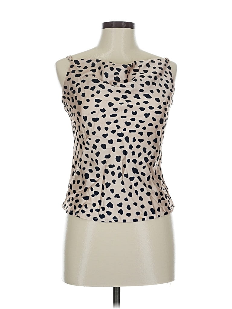 Pre-owned Lovers & Friends Sleeveless Top Tan Strapless Neckline Tops In Brown