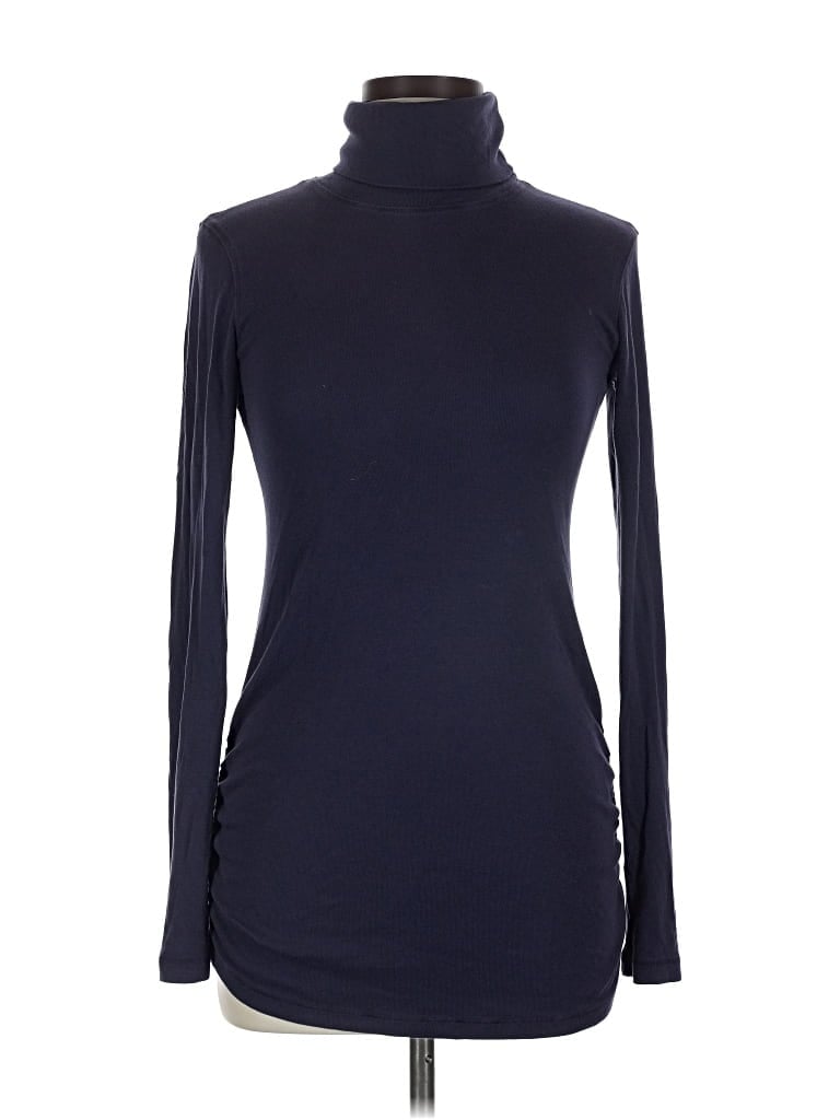 Pre-owned C&c California Long Sleeve Turtleneck In Blue