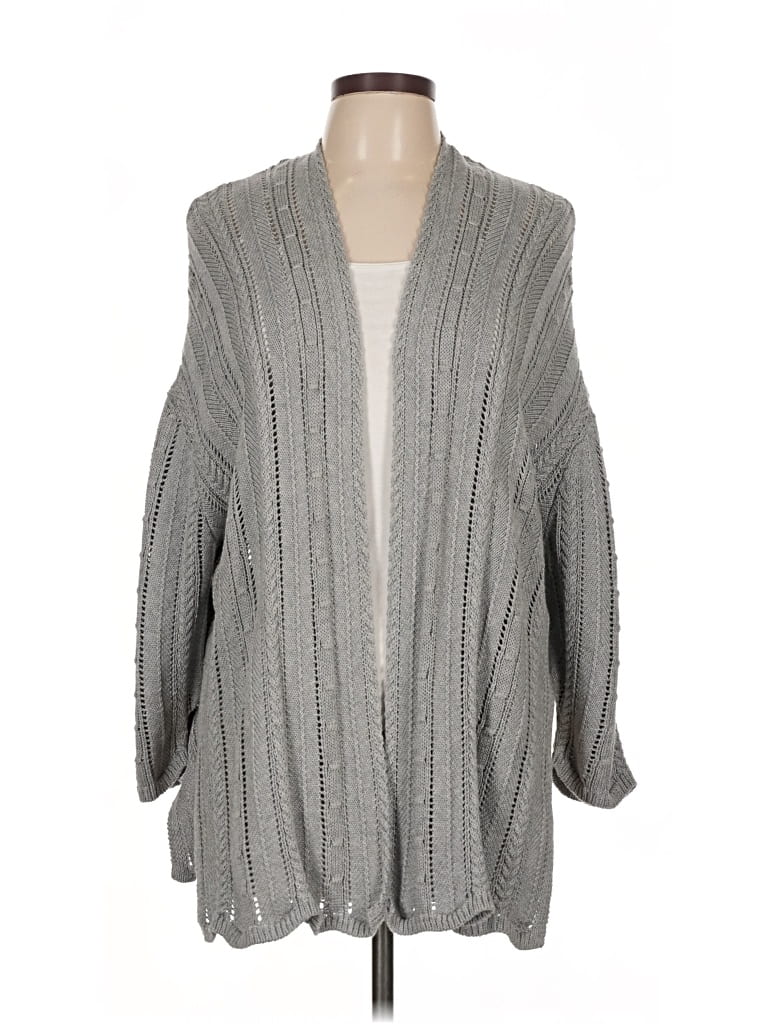 Pre-owned Cotton By Autumn Cashmere Kimono In Gray