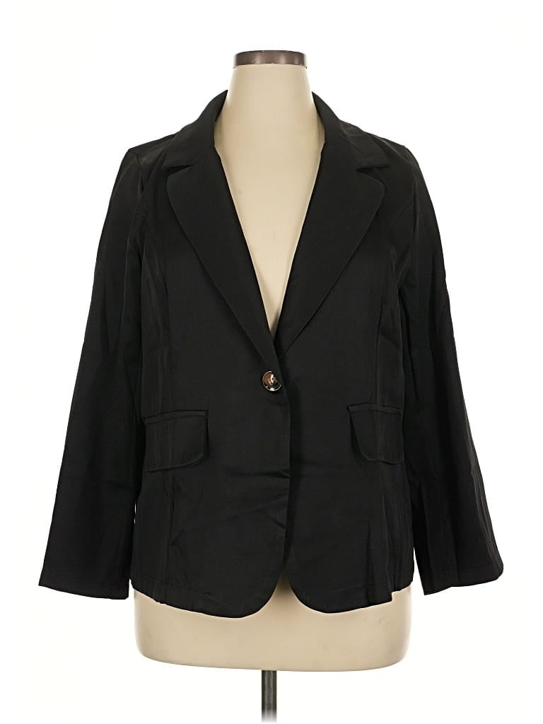 Pre-owned Unbranded Blazer Jacket In Black