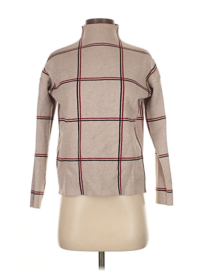 Pre-owned Tahari Turtleneck Sweater In Brown