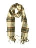Unbranded Plaid Yellow Brown Scarf One size - photo 1