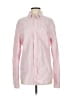 Chaps 100% Cotton Stripes Pink Long Sleeve Button-Down Shirt Size S - photo 1