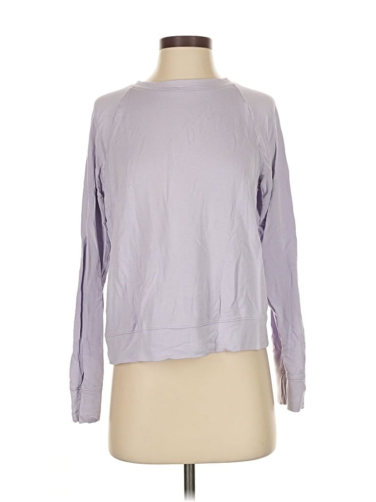 Pre-owned Gap Body Long Sleeve T-shirt In Purple
