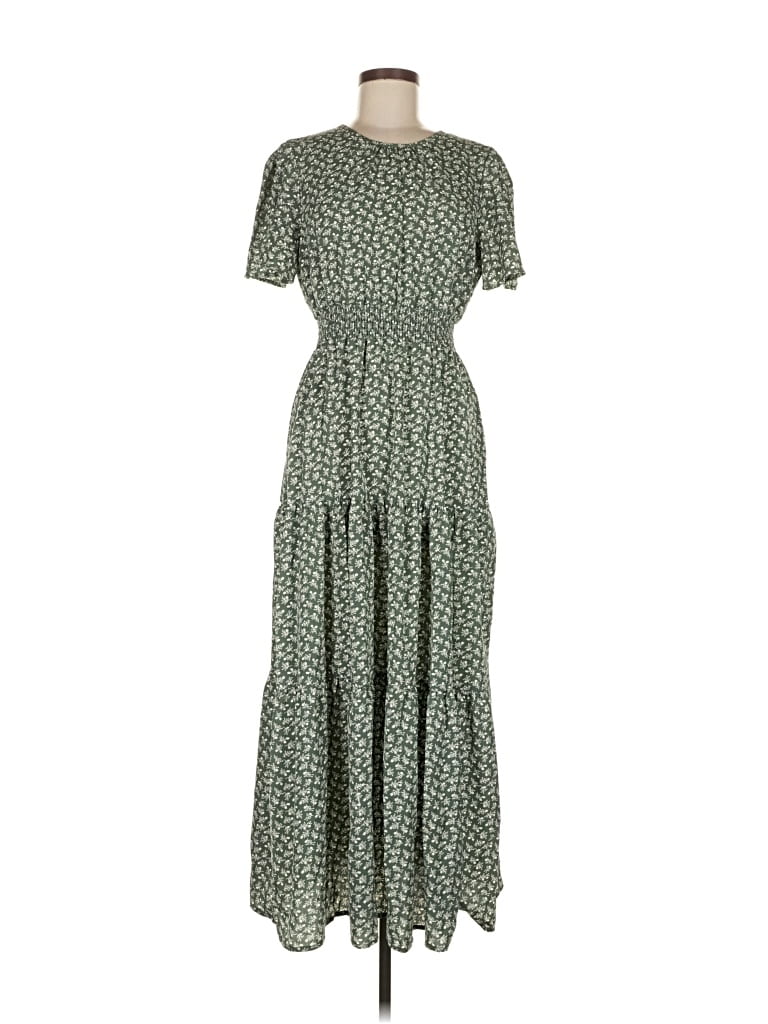 Pre-owned Shein Casual Dress In Green