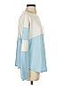 Blue Rain Color Block Blue Pullover Sweater Size S - photo 4