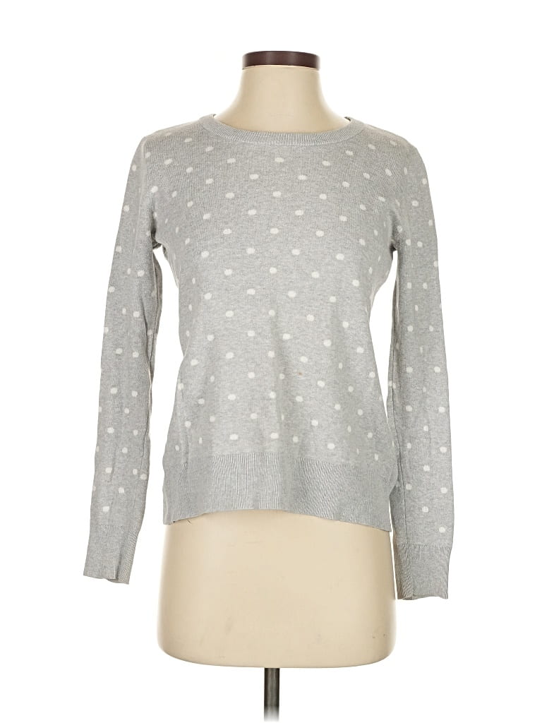 Pre-owned Liz Claiborne Pullover Sweater In Silver