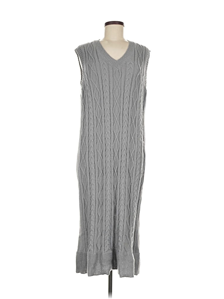 Pre-owned Shein Casual Dress In Gray