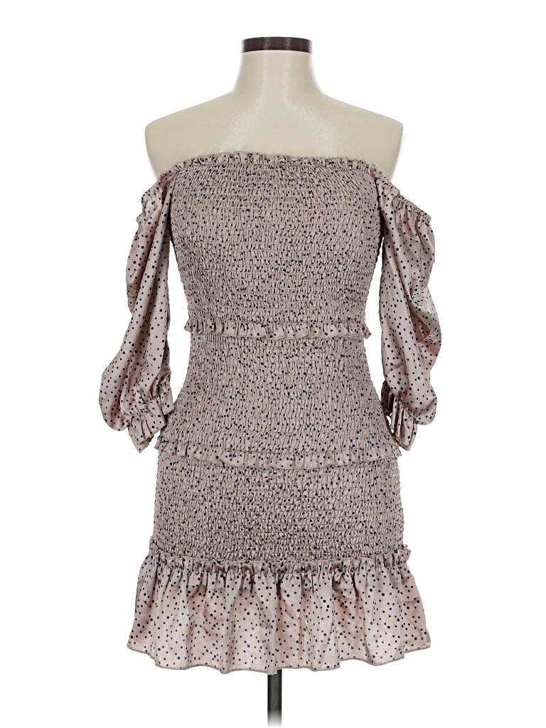 Pre-owned Better Be Cocktail Dress In Brown