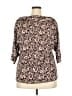 Assorted Brands Brown 3/4 Sleeve Blouse Size 2X - photo 2