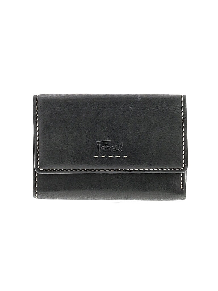 Pre-owned Fossil Leather Wallet In Black