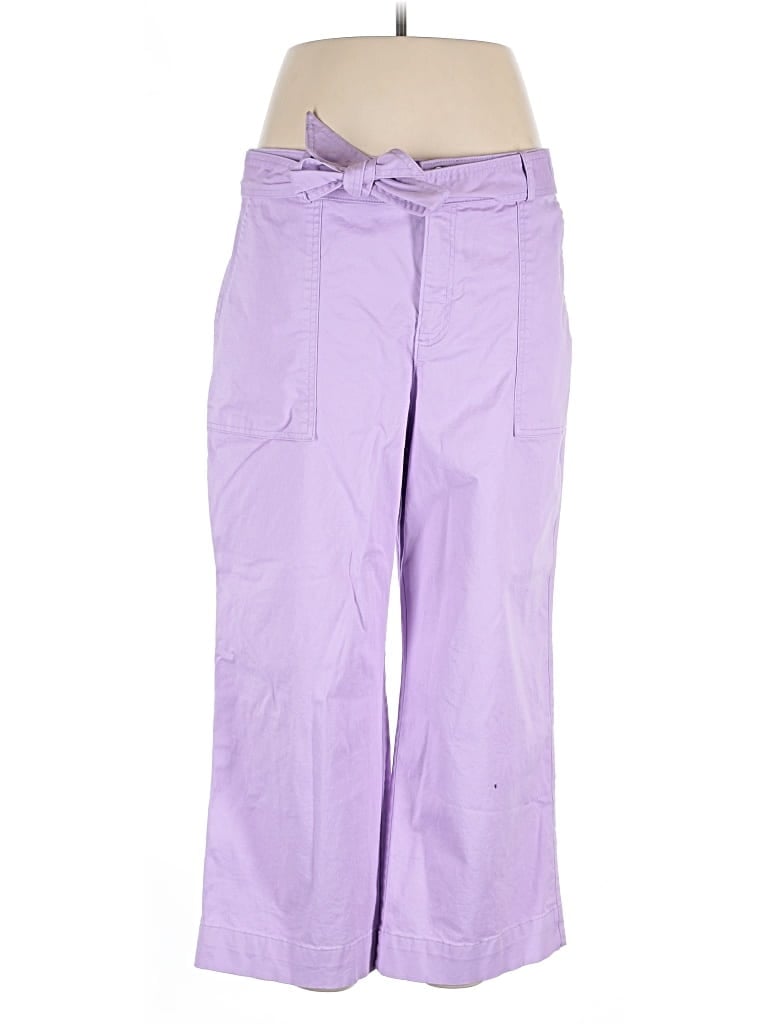 Pre-owned Ann Taylor Loft Cargo Pants In Purple