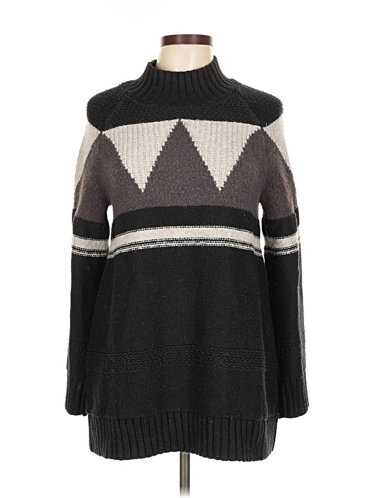 Pre-owned Ann Taylor Turtleneck Sweater In Black