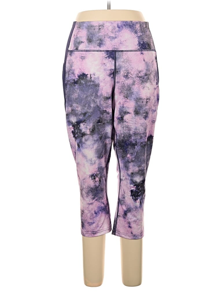 Pre-owned Tek Gear Active Pants In Purple