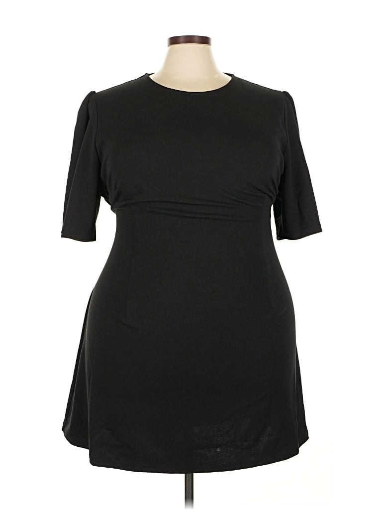 Pre-owned City Chic Casual Dress In Black