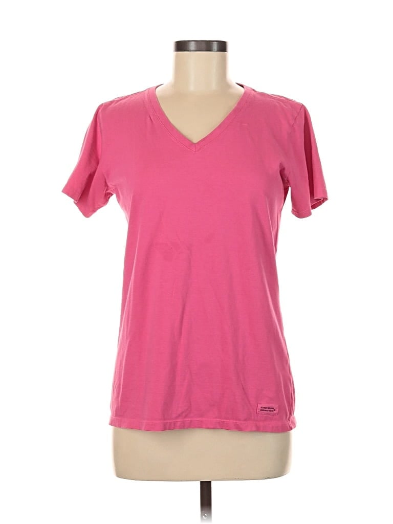 Pre-owned Life Is Good Active T-shirt In Pink