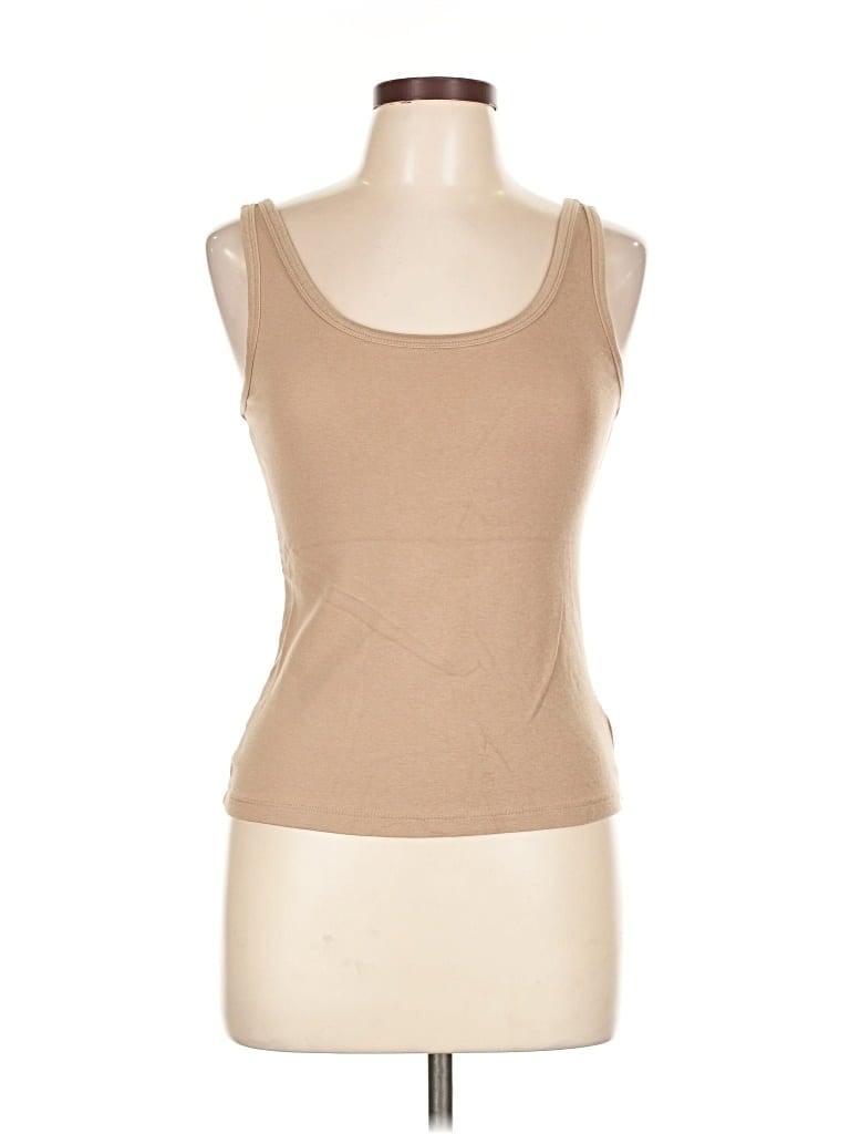 Pre-owned Cynthia Rowley Tjx Tank Top Tan Strapless Neckline Tops In Brown