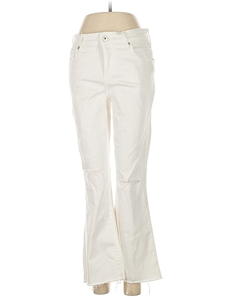 Pre-owned Inc International Concepts Jeans In White