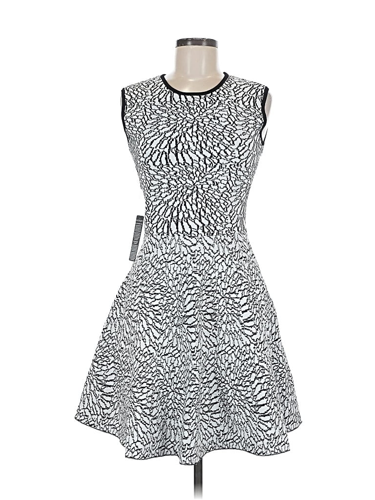 Pre-owned Eva Longoria Cocktail Dress In Gray
