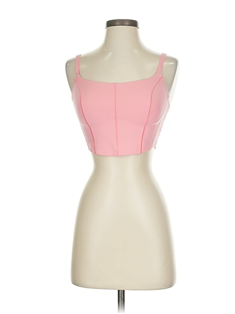 Pre-owned Offline By Aerie Tank Top Pink Strapless Neckline Tops