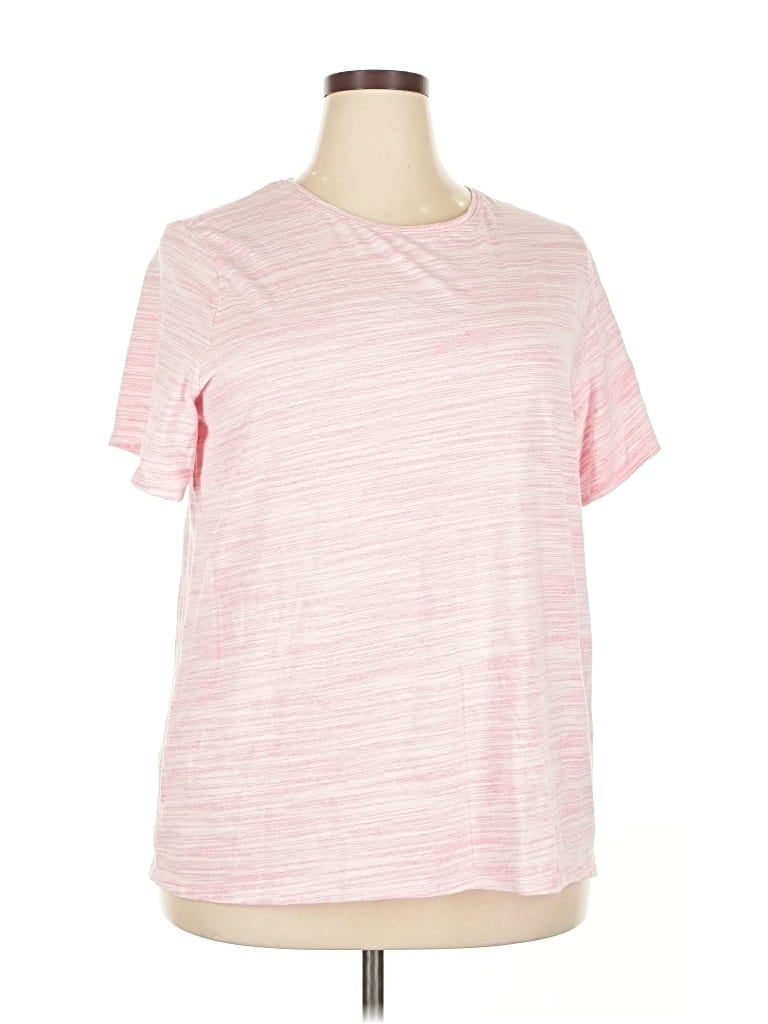 Pre-owned Croft & Barrow Short Sleeve T-shirt In Pink