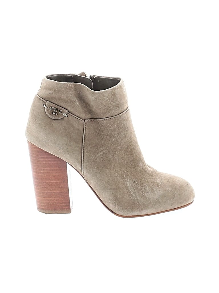 Pre-owned Tory Burch Ankle Boots In Brown