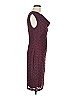 Connected Apparel Tweed Burgundy Cocktail Dress Size 8 - photo 4