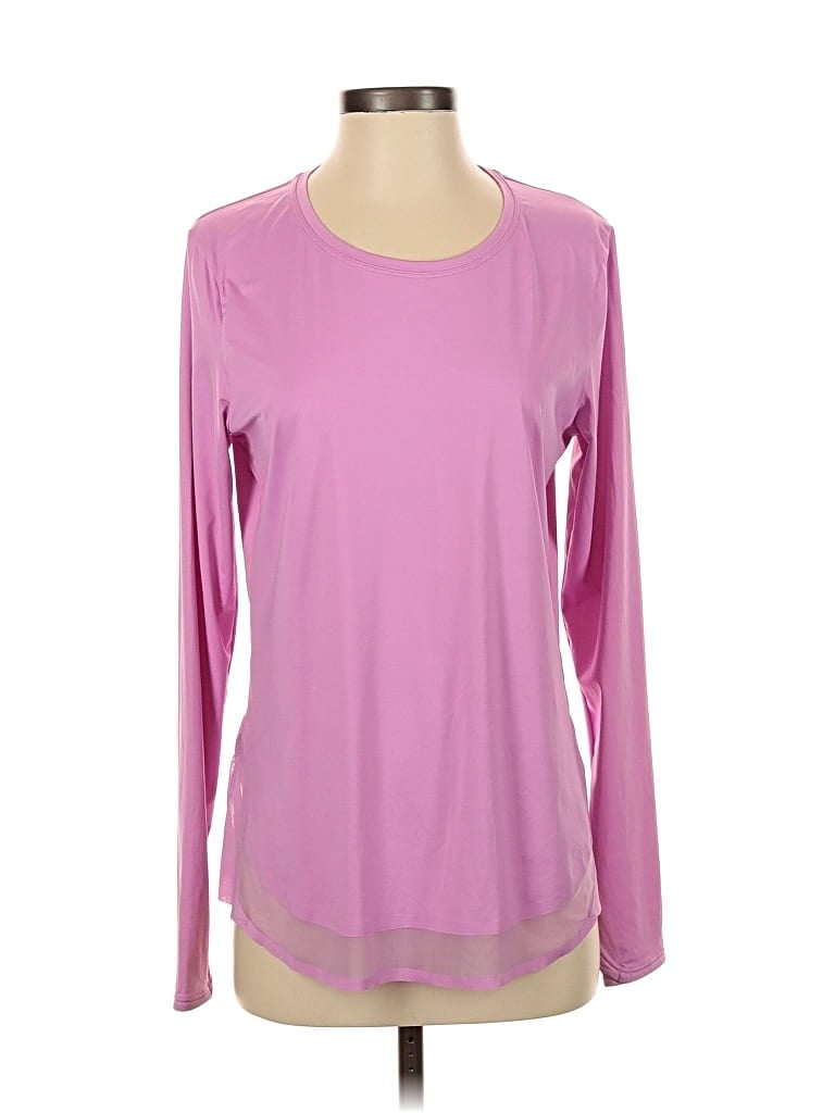 Pre-owned Athleta Long Sleeve T-shirt In Pink