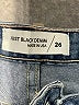 Just Black Hearts Blue Jeans Size 26 waist - photo 3