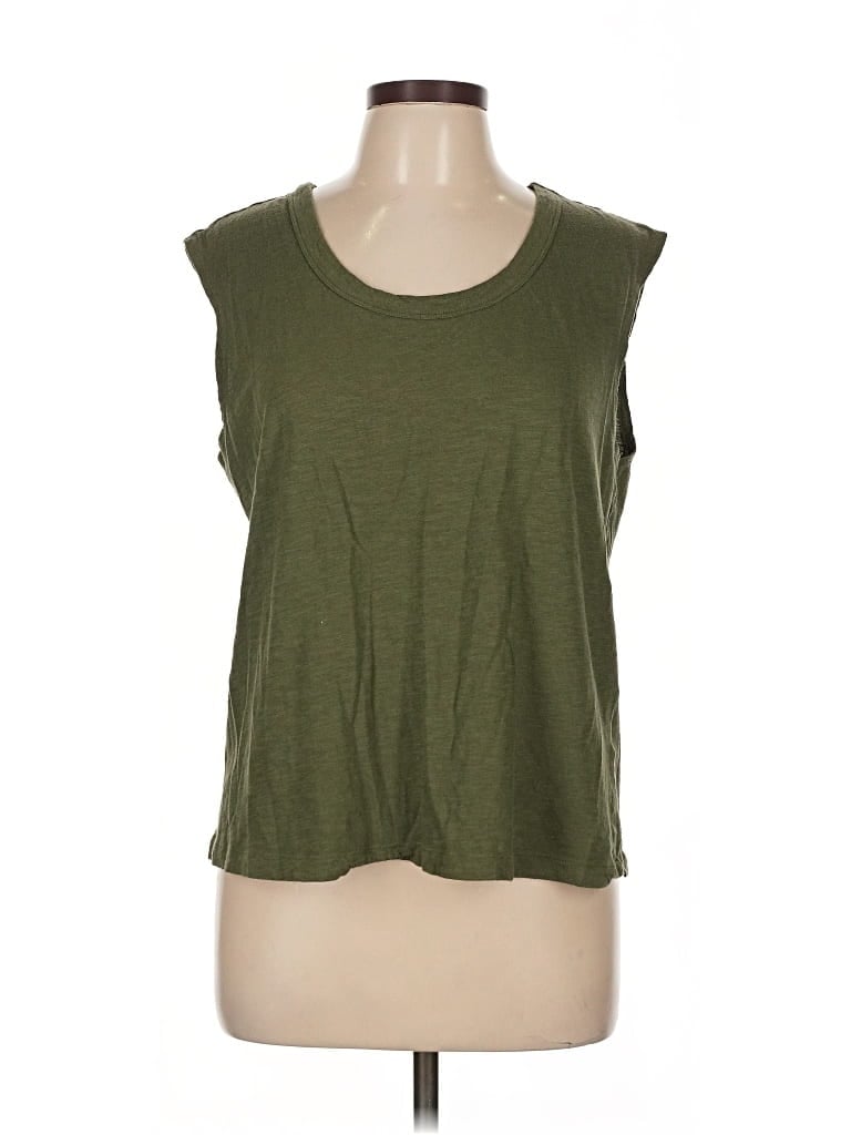 Pre-owned Banana Republic Sleeveless T-shirt In Green