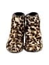 J.Crew Animal Print Brown Ivory Ankle Boots Size 7 - photo 2