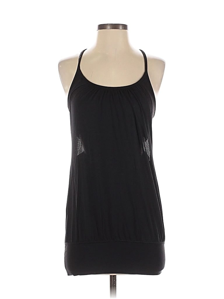 Pre-owned Lululemon Athletica Tank Top Black Halter Neckline Tops