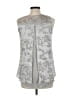 MY TRIBE Silver Sleeveless Silk Top Size L - photo 2