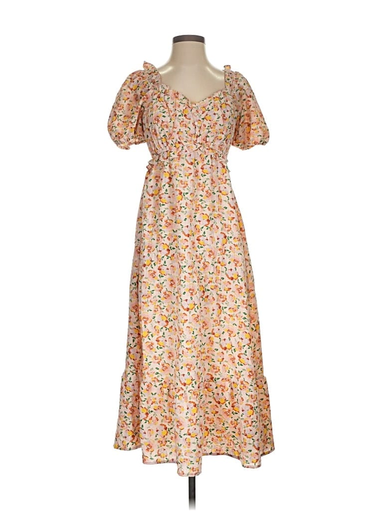 Pre-owned By The River Casual Dress In Orange