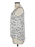MY TRIBE Silver Sleeveless Silk Top Size L - photo 5