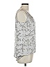 MY TRIBE Silver Sleeveless Silk Top Size L - photo 4