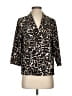Bobeau Animal Print Gold Blazer Size S - photo 1