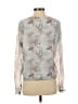 Matison Stone Gray Long Sleeve Blouse Size M - photo 2