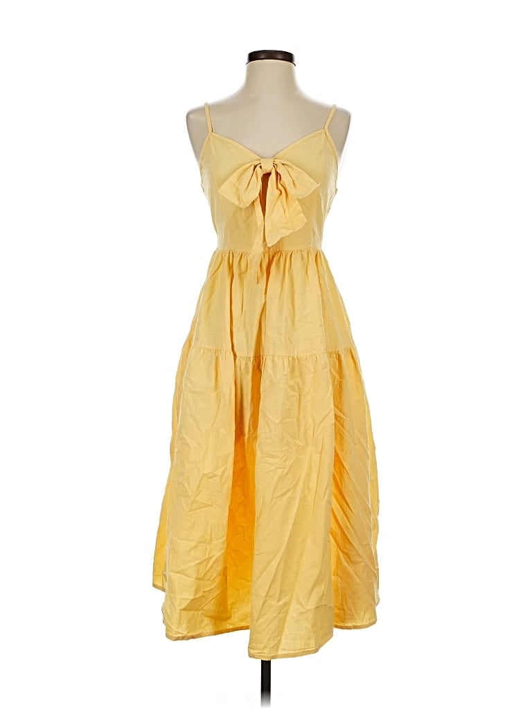 Pre-owned Shein Cocktail Dress In Yellow