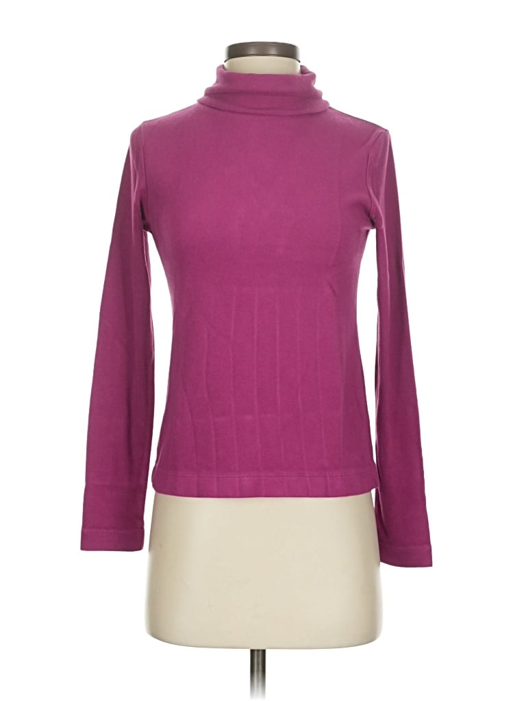 Pre-owned Uniqlo Long Sleeve Turtleneck In Purple